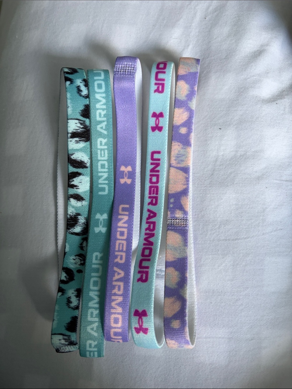 Under Armour Kids Stretch Headbands - Mint, Purple, Lavender